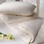 Pilota 155×215 cm 1 Persoană Matlasată Ecru TAC - Lână și Bumbac 250g/mp - imagine 2