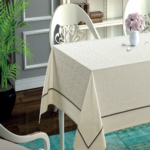 Fată de Masă Daisy Crem 160x220cm 50% Bumbac 50% Poliester