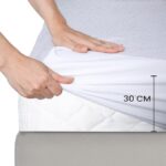 Protectie Saltea hotel Impermeabila 140×200 cm Bumbac Frotir Deluxe Pucioasa - imagine 2