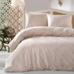 Lenjerie Pat King Size Majesty Bej Ecosse - Bumbac Ranforce