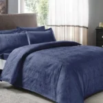 Lenjerie Pat King Size Damasc Bleumarin TAC - Bumbac