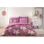 Lenjerie Pat King Size Flora TAC - Bumbac Satinat