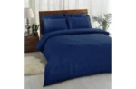 Lenjerie Pat King Size Damasc Dublu Satinat Albastru TAC - Bumbac Mercelizat