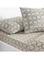 Lenjerie Pat King Size Galen Gri TAC - Bumbac Ranforce - imagine 2