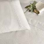 Lenjerie Pat King Size Sambre Ecru TAC - Bumbac Satinat - imagine 2
