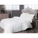 Lenjerie Pat King Size Brinley Alb TAC - Bumbac Satinat
