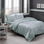 Lenjerie Pat Dubla Lucca Mint Verde Mentă TAC - Bumbac Satinat