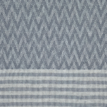 Pled Canapea Fushia cu Ciucuri din Bumbac 170×210 cm Bleu - imagine 2