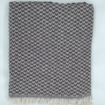 Pled Canapea Fushia M170B Gri 170×210 cm Bumbac Natural cu Ciucuri - imagine 4