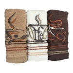 Set 3 prosoape bucatarie Cafea 2 Gul 30x50cm (Bumbac) - imagine 3