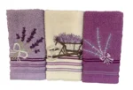Set Prosoape Bucătărie Lavanda Gul 30x50cm Bumbac 100% - imagine 3